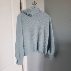 Allie Rose Long Sleeve Sage Turtle Neck Sweater